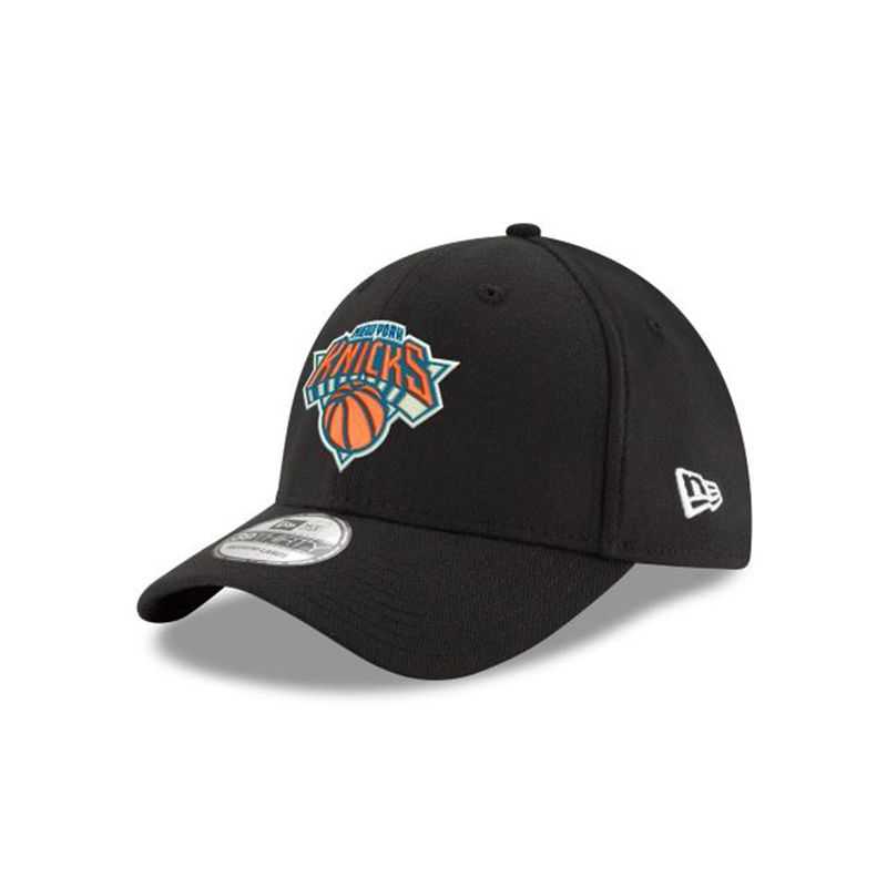 NBA New York Knicks Team Classic 39Thirty Stretch Fit (NOJ1400) - Black New Era Caps